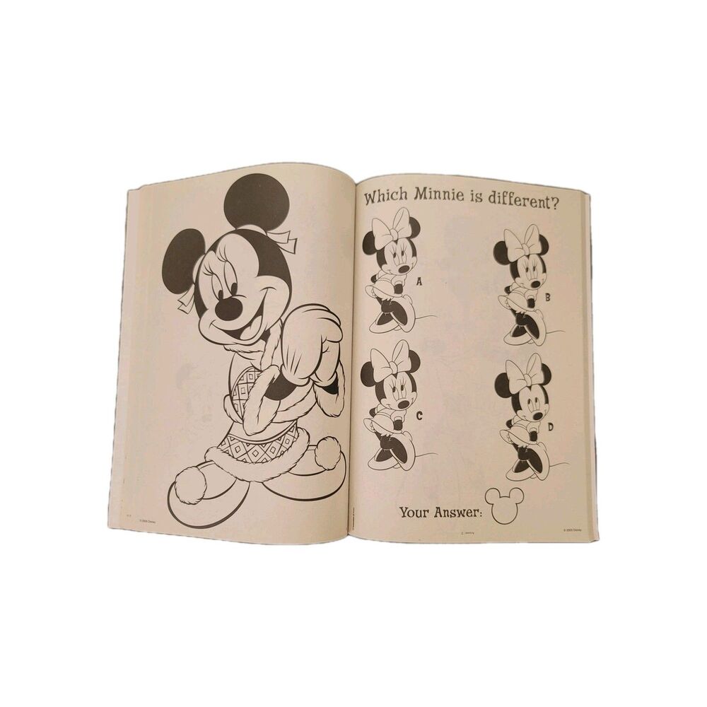 Vintage 2005 Disney Minnie 'Minnie Laughs' Coloring Book UNUSED Disneycore - Picture 11 of 15